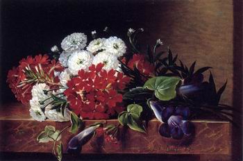 Floral, beautiful classical still life of flowers.036